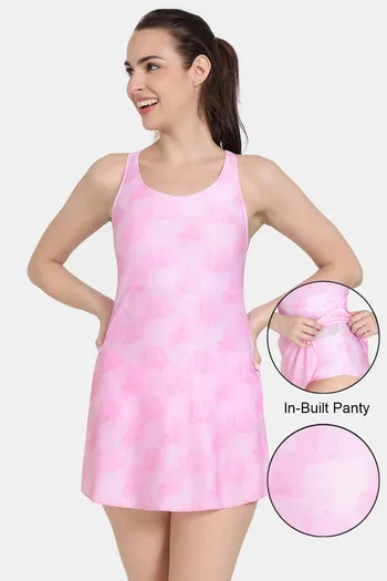 Buy Zelocity Padded Slip-On Swimdress - Cherry Blossom